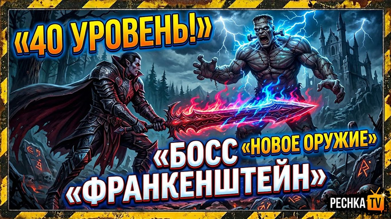 ВЗЯЛ 40 УРОВЕНЬ В VAMPIRE SURVIVAL! БОСС ФРАНКЕНШТЕЙН И НОВОЕ ОРУЖИЕ  PECHKA TV