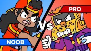 НОУБ MEG ПРОТИВ ПРО GRIFF — АНИМАЦИЯ BRAWL STARS