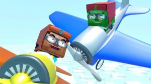 ВОЗДУШНАЯ БИТВА "Жизнь Зоммы и ЗомБо ". Майнкрафт Мультик