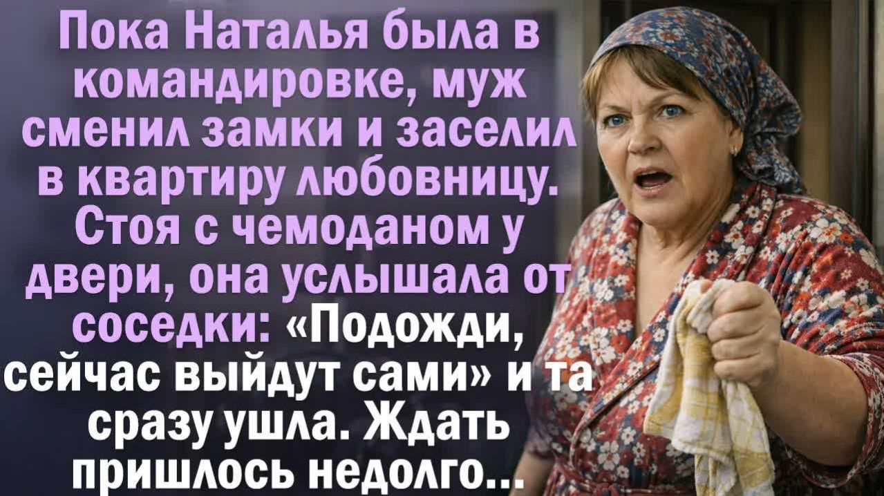 Истории из жизни. Слушать истории. Пока Наталья была в командировке, муж сменил замки и заселил в