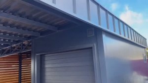 ГАРАЖ И НАВЕС С ПЛОСКОЙ КРЫШЕЙ | Московская область, городской округ Пушкинский