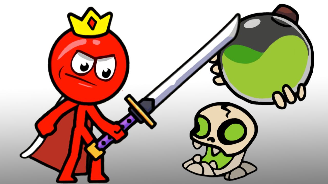 СТИКМЕН в храме ОГНЯ и ВОДЫ Часть6 игра Red Stickman на канале Мистер Игрушкин