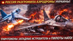 Россия разгромила аэродромы Украины! Уничтожены западные истребители и пилоты НАТО!