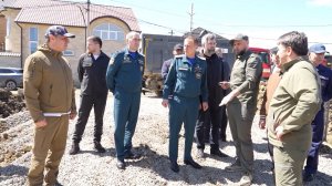 Джамбулат Салавов и Алексей Кострубицкий осмотрели пострадавшие от подтоплений районы Махачкалы