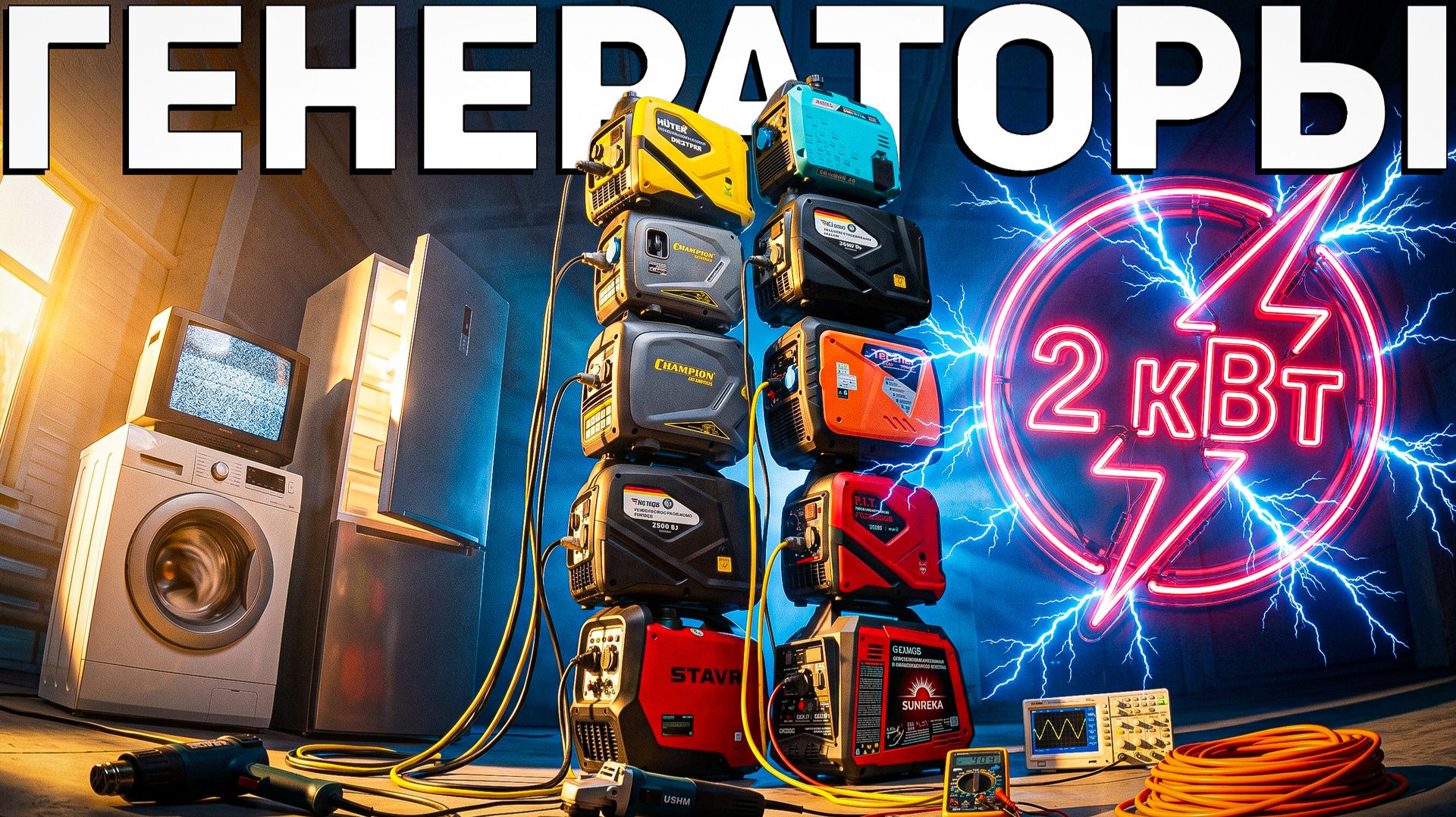 Инверторные ГЕНЕРАТОРЫ 2 кВт — КАКОЙ ЛУЧШЕ?