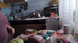 Покупка продуктов.Ой Найда будет сытая.
