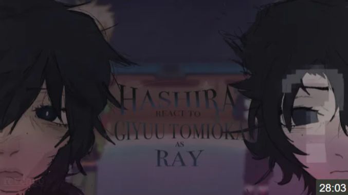 ╭﹐🎐﹕Hashira React To Giyuu As Ray . W.i.p﹒〣．🦇 ﹕‹𝟹
