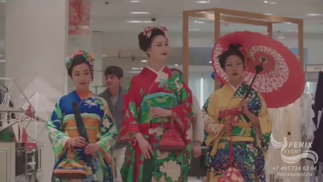 Японские артисты на праздник, юбилей и свадьбу в Москве - японские гейши на встречу гостей