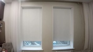 Благодаря инновационной технологии ткани «блэкаут» рулонные шторы гарантируют полное затемнение.