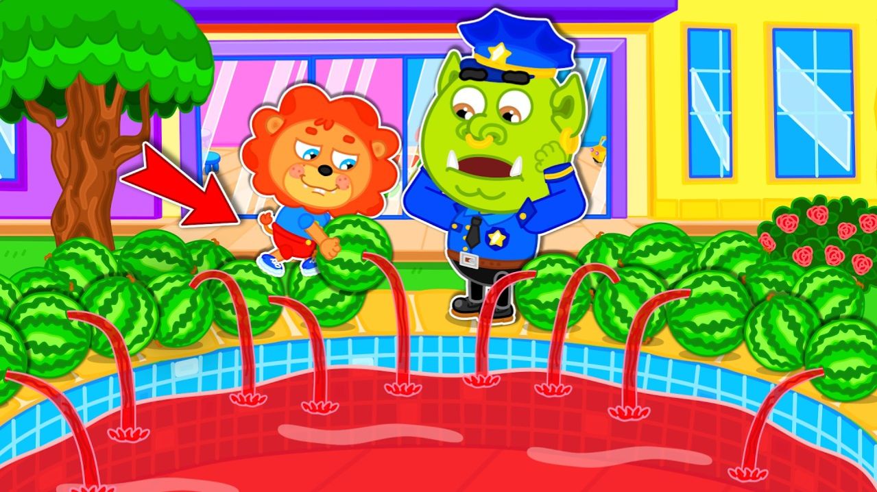 Маша и Леопольд. Бассейн арбузного сока - Мультик для детей