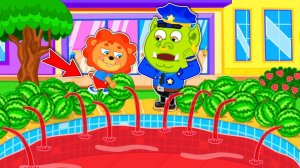 Маша и Леопольд. Бассейн арбузного сока - Мультик для детей