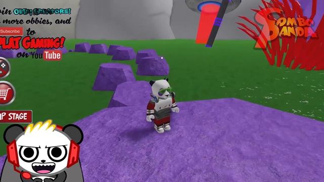 ESCAPE SPACE ALIENS ROBLOX OBBY Let's Play with Combo Panda