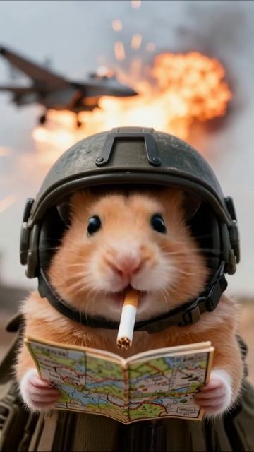 Грустный хомяк на войне: герой нашей эпохи хомяк юмор война