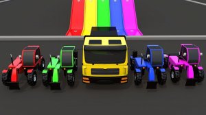 Игрушки трактора монстры для детей. Обучающие видео для детей. Цвета, цифры, песни и многое другое.