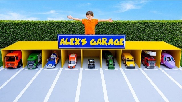 Звук транспорта! Большое автомобильное приключение с Алексом и Дашей