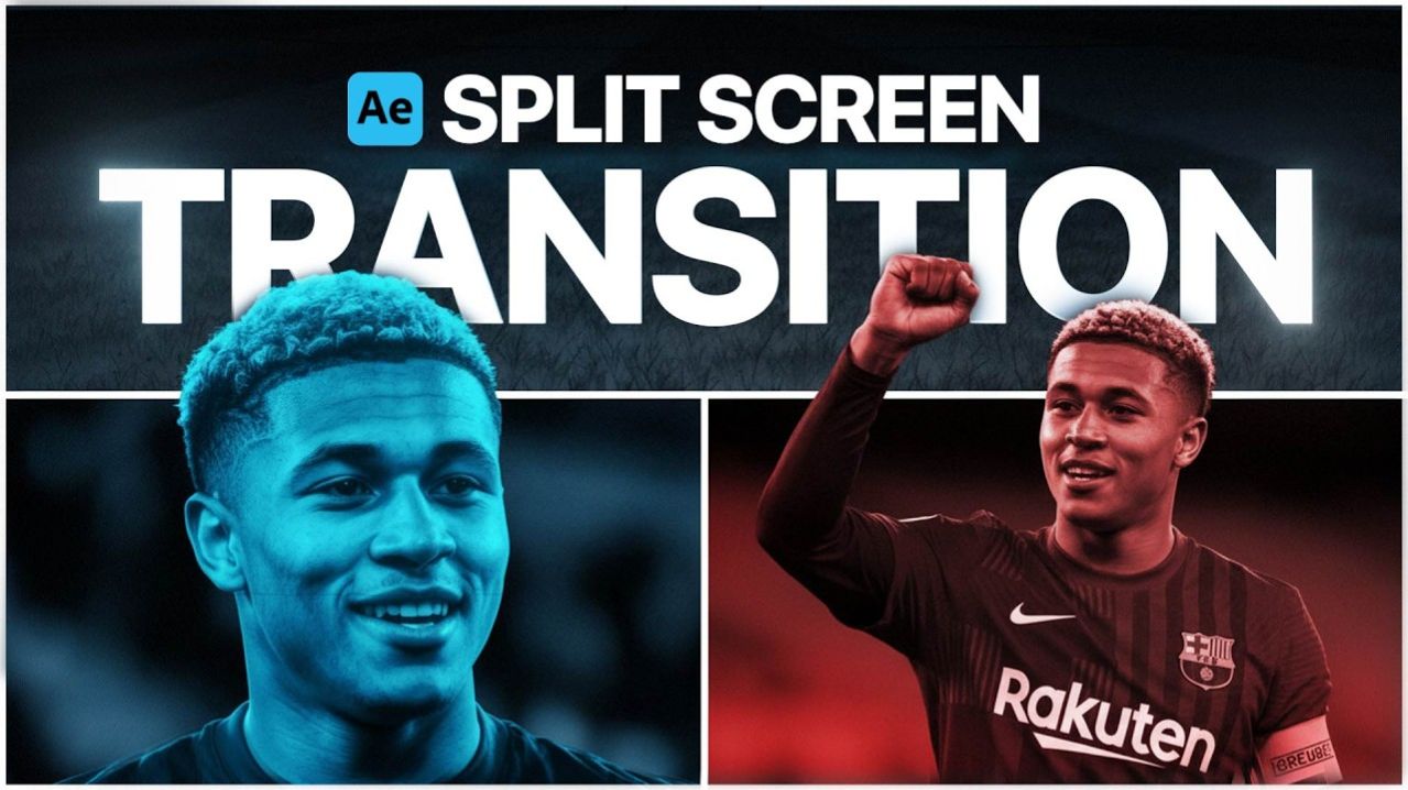 Split Screen Transition After Effects Motion Graphics Tutorial