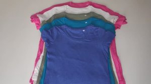 Лот 2612 🛑 990р-кг от 10 кг( себест, 123р)🛑 Сток Футболки женские Хлопок 1780 руб кг 3,1 кг  25ед