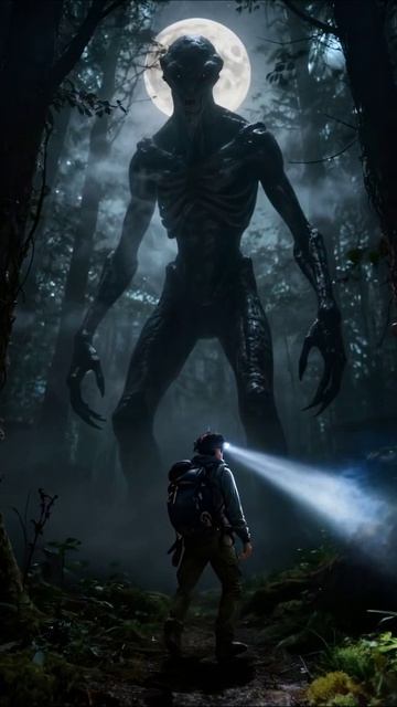 Столкновение с монстром в лесу ужасы приключения мистика