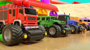 Песенка про английский алфавит для детей, развивающие детские игры, детская машинка.