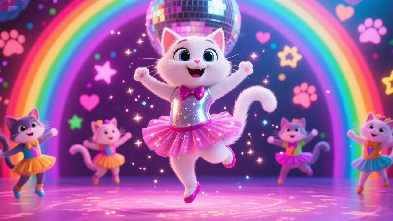 Мультик песенка для малышей. Маленькие котята и веселый танец!