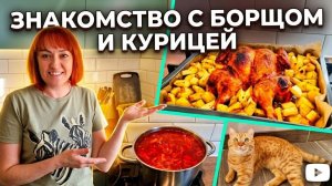 Семейный бульон. Первое видео. Знакомство с борщом и курицей