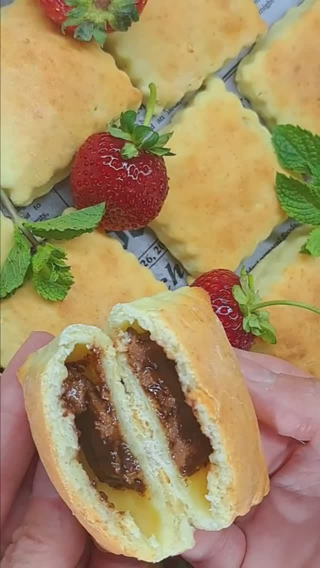 Творожное печенье с шоколадом!