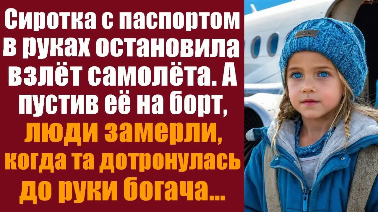 Истории из жизни. Слушать истории.  Сиротка с паспортом в руках остановила взлёт самолёта.