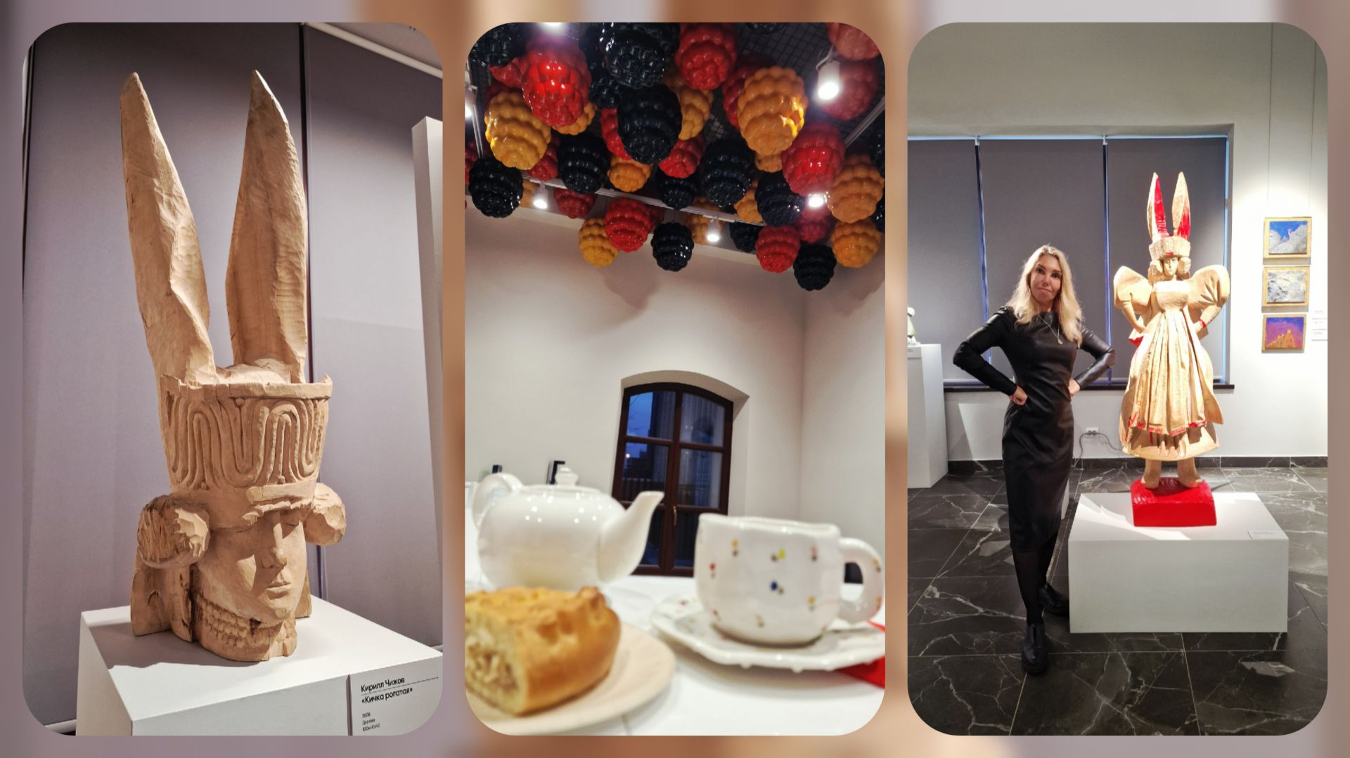 Эвакуация сотрудников. Сработала противопожарная система это не помешало прикоснуться к искусству.