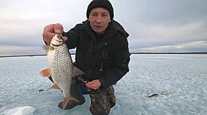 Рыбалка в апреле на озере Арахлей. Забайкальский край.