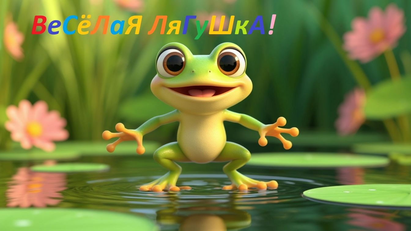 👉 Весёлая Лягушка КВА-КВА 🐸. Песенка для самых маленьких смотреть онлайн