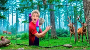 Построили НЕВИДИМУЮ СЕКРЕТНУЮ КОМНАТУ в ЛЕСУ ! Влад А4