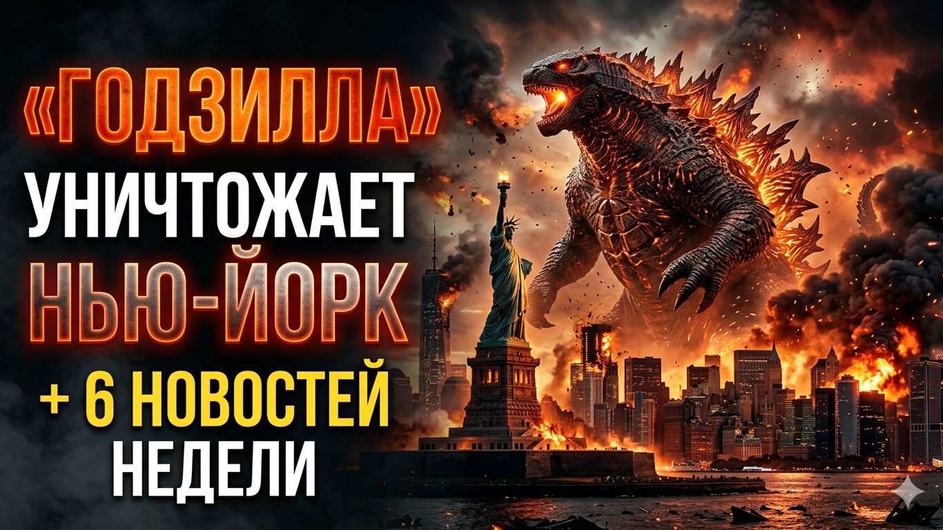 «Годзилла атакует Нью-Йорк, ремейк «Горца» с Кавиллом и ещё 5 новостей, которые вас удивят»