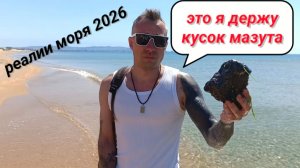 Анапа  Сегодня Птицы в Мазуте и Нашел Здоровенный кусок Мазута в Море