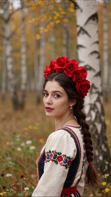 Красивая девушка в народном костюме #культура #русскаякультура #народныетрадиции