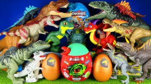 Разные ДИНО трицератопс ТИРЕКС РАСПАКОВКА динозавры ИГРУШКИ. Видео для детей игровые мультики