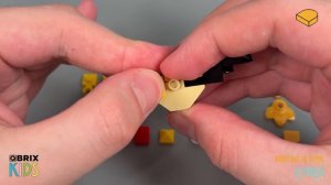 Собираем курицу из конструктора QBRIX KIDS - детские конструкторы с видеоинструкцией