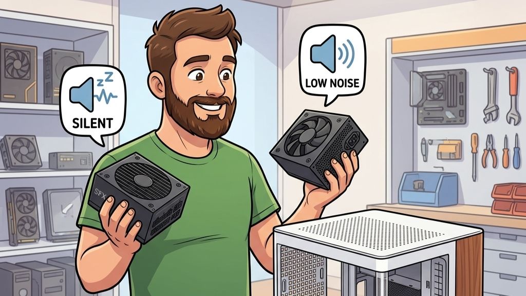 Один из самых тихих бесшумных SFX блоков питания для Mini ITX сборок Corsair SF450 Jonsbo TK-0