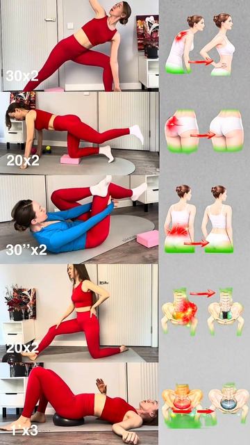 Эти 6 упражнений спасают СИДЯЧУЮ СПИНУ осанка спина упражнениядляспины