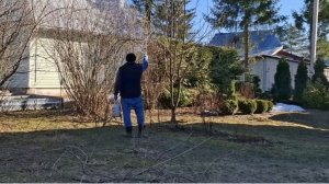 Весенние работы на даче.