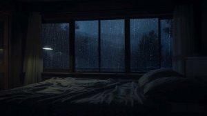 Звук Дождя 🌧️ Темное видео для сна. Белый шум