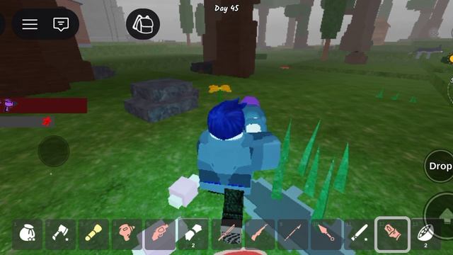 играем в 99 ночей в лесу в роблокс