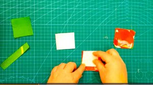 Простой лоскутный цветок