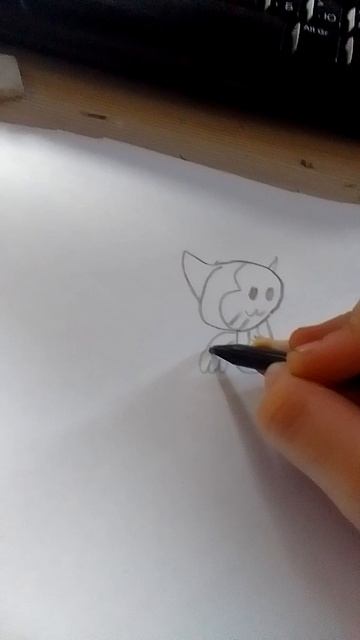 как нарисовать кота из бравл старс