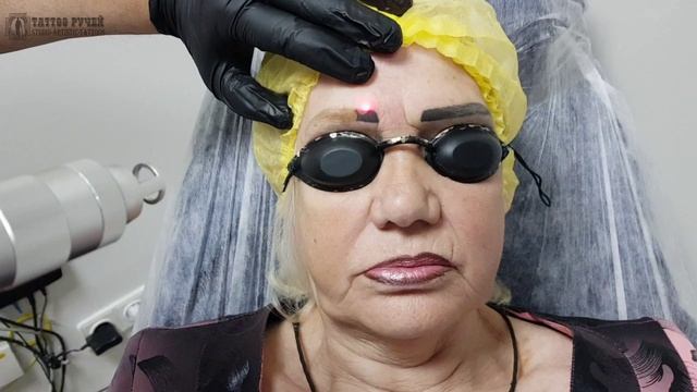 Сводим не удачный татуаж