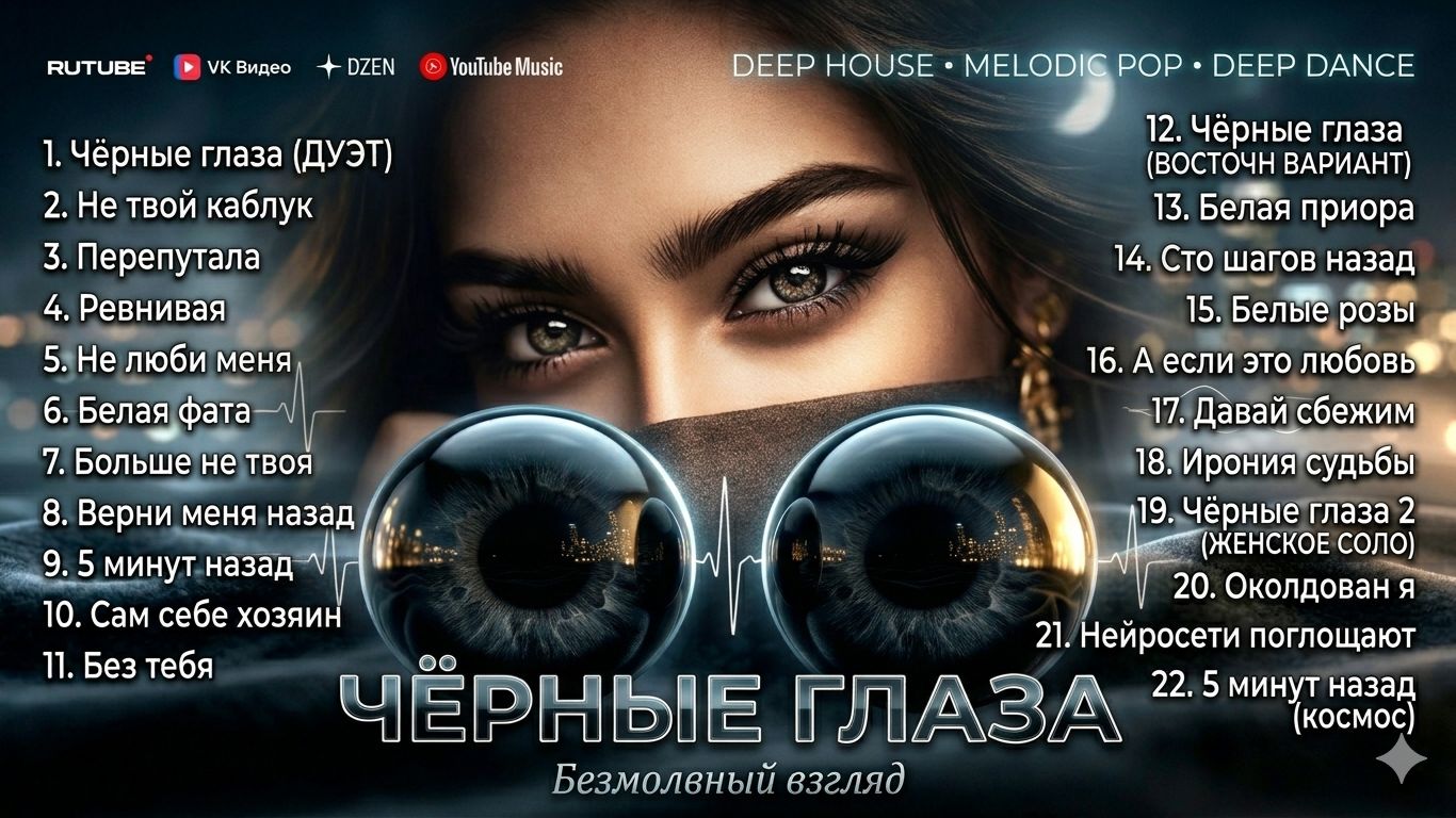 СБОРНИК 15 часа   004  Чёрные Глаза  только популярные  Песни   Antey Sound  - Апрель 2026