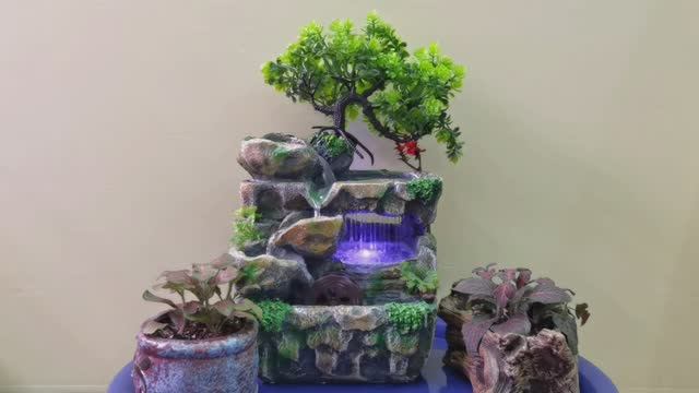 Настольный фонтан из смолы 26 см 