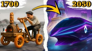 🚄 Эволюция французского поезда 1700-2050 год. От багетной тележки до будущей сверхскоростной Рено