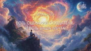 "Есть Сценарий Создателя и есть Ваша Мечта!"  Катрен от 21.03.25.