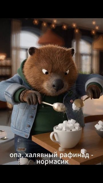 Жёсткий пранк над бобром в кофейне Подменили сахар | Кактус и Кисляк | Анимация приколы  #pov #юмор