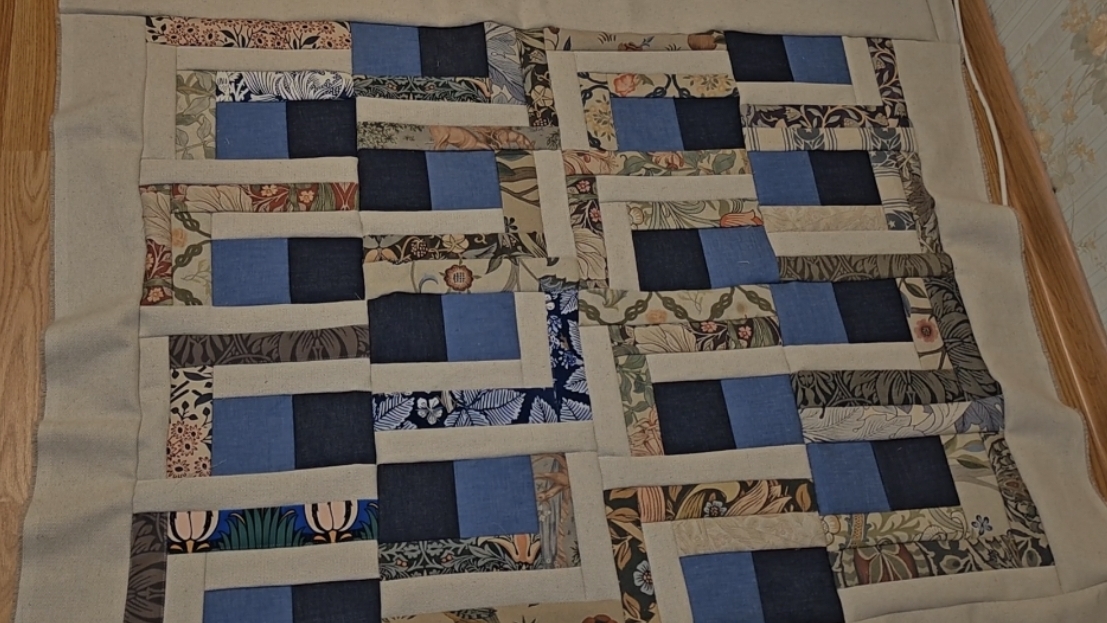 Коврик из лоскутов. Лоскутное шитьё🪅